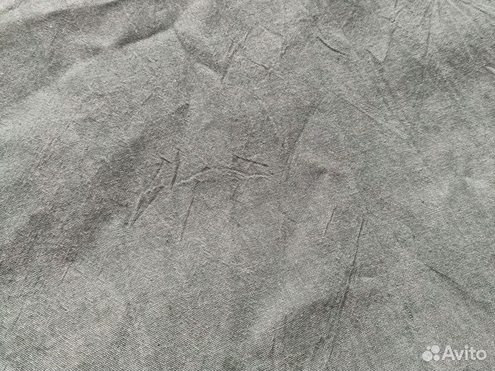 Отрез ткани стиранный хлопок зеленый