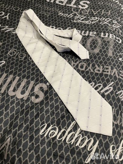 Галстук мужской белый