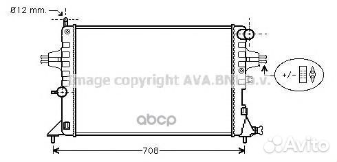 Радиатор opel astra G 1.4-2.2 M/T 98-06 OLA2296