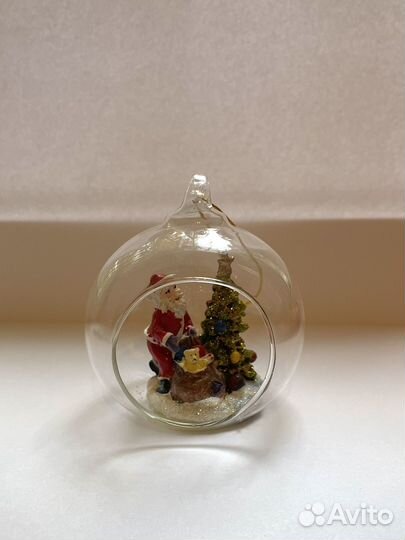 Стеклянные елочные игрушки новые
