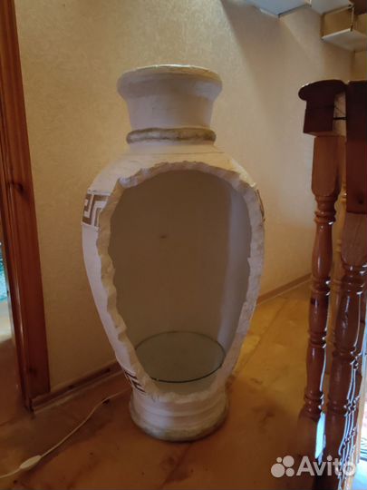 Ваза большая напольная, с подсветкой