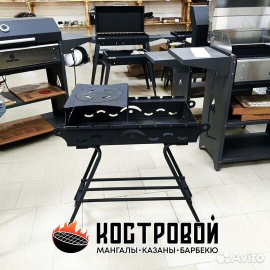 Мангал с варочной панелью (подказанником)