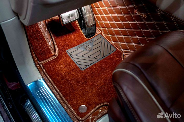 Автоковрики для Mercedes-Benz GLS-Maybach 4 места 2021г