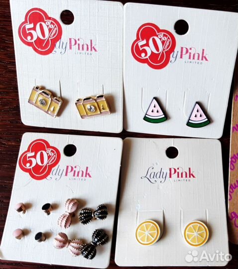 Серьги бижутерия