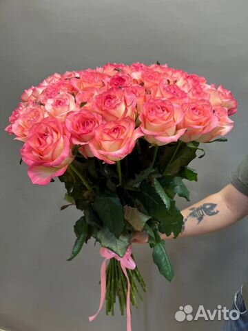 Букеты роз с доставкой от 15 шт. Цветы свежие