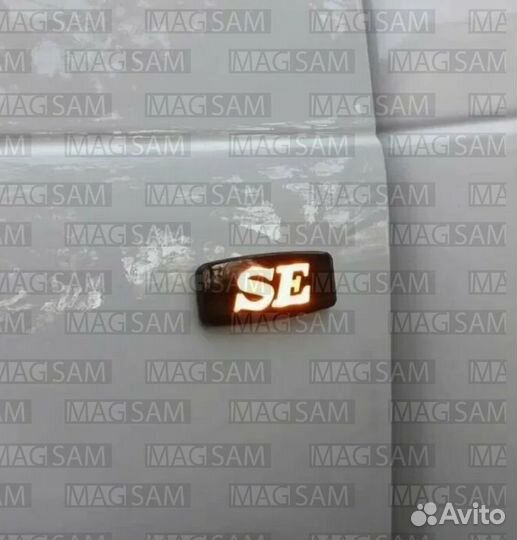 LED SE повторители Желтые/черные/хром