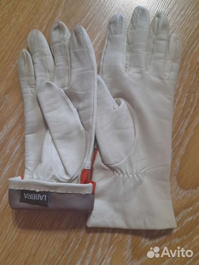 Перчатки женские кожаные