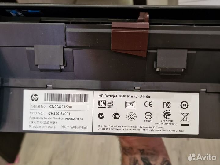 Цветной струйный принтер Hp Deskjet 1000