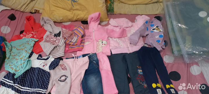 Детские вещи пакетом на девочку 68-74