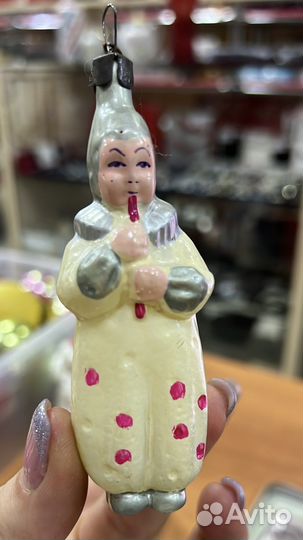 Елочные игрушки стекло СССР