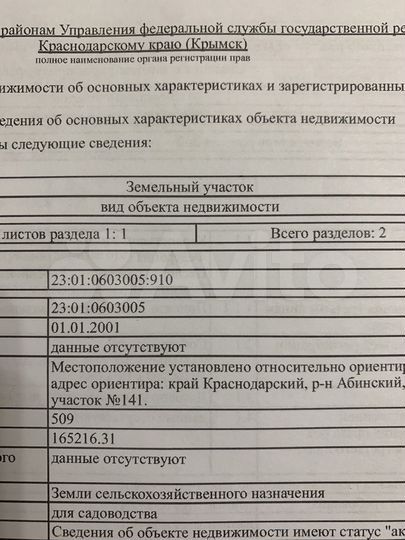Участок 5,2 сот. (СНТ, ДНП)