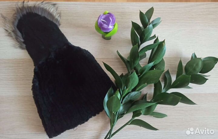 Оригинальная жен шапочка кролик-рекс