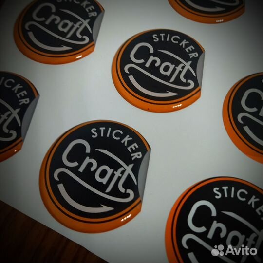 Объемные стикеры, 3D-наклейки на заказ