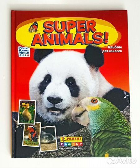 Panini Super Animals - Альбом + блок наклеек