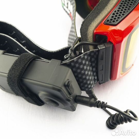 Очки с подогревом AiM Accu Heated Goggles Red с же