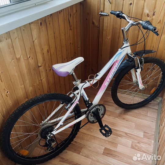 Велосипед 24 stern для девочек розовый белый