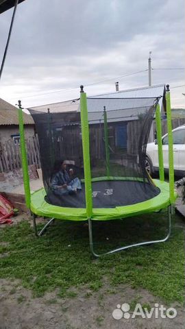 Батут с сеткой 244см
