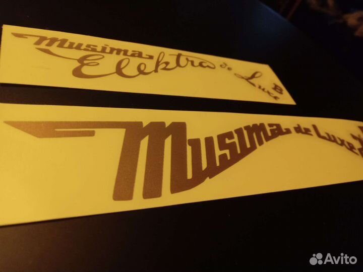 Виниловые наклейки на гитару Musima