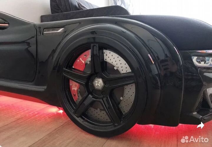 Кровать-машина Baby-M черная