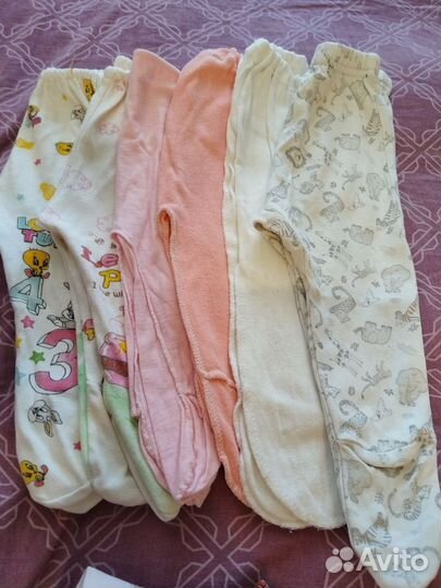Вещи пакетом на девочку до 0 до 6мес
