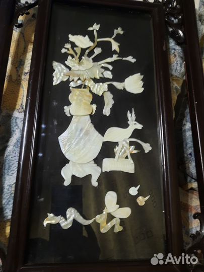 Настенное панно с перламутром, Китай