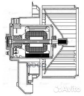 Мотор отопителя KIA cerato II 09- LFH 08M1 luzar