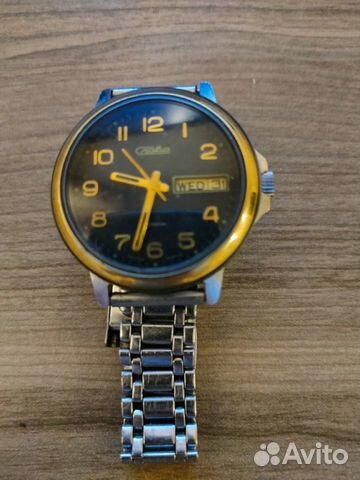 Часы наручные Слава 21 камень СССР Позолота AU