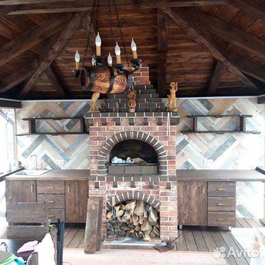 Кухонный гарнитур кухня из массива дерева