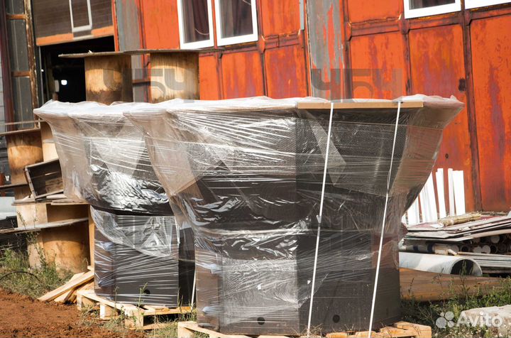 Банный чан на дровах. Купель