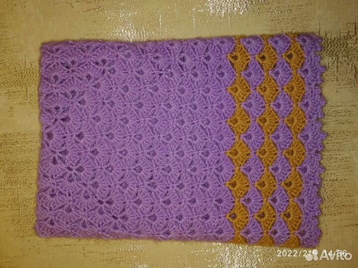 Плед детский вязаный