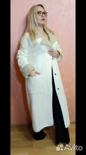 Пальто ангора 50 52 новое