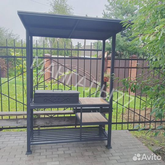 Мангал с крышей