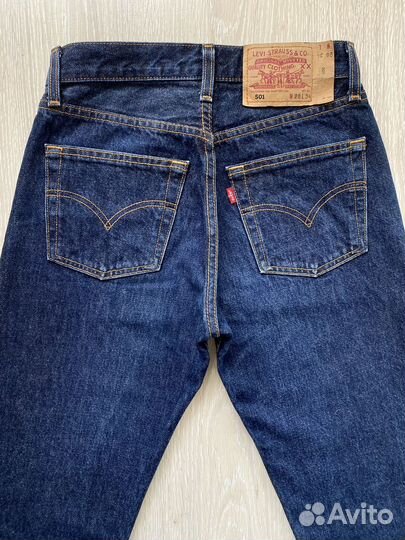 Синие прямые джинсы Levi's 501