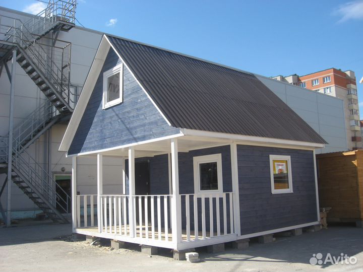 Дом с террасой 6х5 м