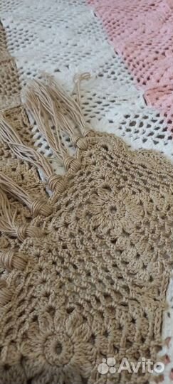 Шаль платок Бохо руч.раб