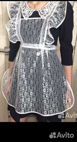 Школьная форма с фартуком для последнего звонка