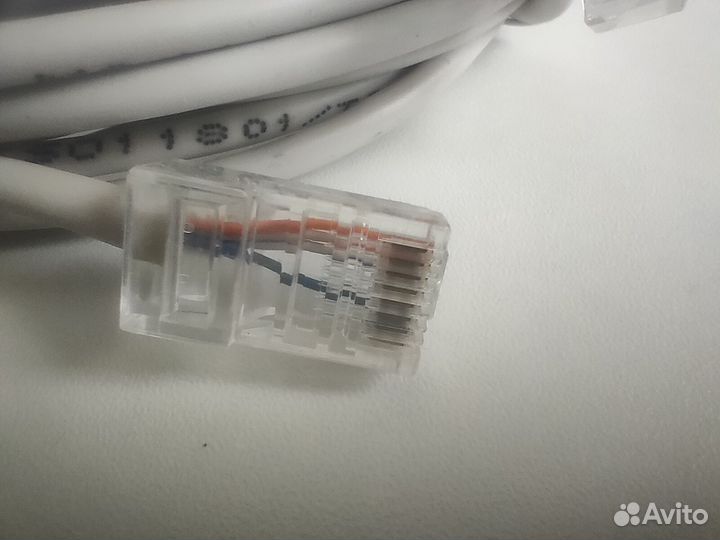 Интернет кабель Ethernet 4 жилы 100 мб с 9 м