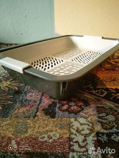 Лоток для котят с миской кормушкой