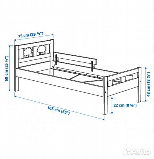 Детская (подростковая) кровать IKEA