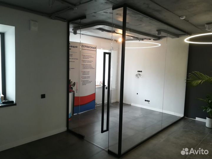 Стеклянные офисные перегородки