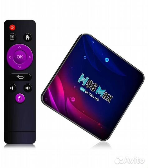 Смарт TV приставка h96max v11 + кино и тв бесплатн
