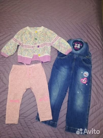 Вещи пакетом для девочки 1-3 года