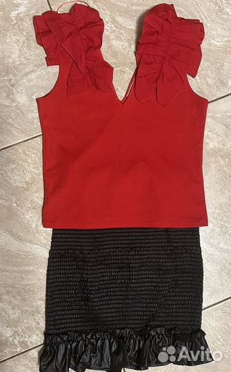 Топ Zara и юбка Комплект