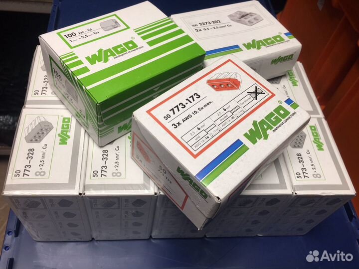 Wago клеммы, перемычки, гребенки