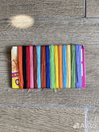 Набор для вышивания крестиком остатки