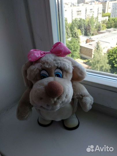 4 Мягкие игрушки (1 игрушка-рюкзак) б/у