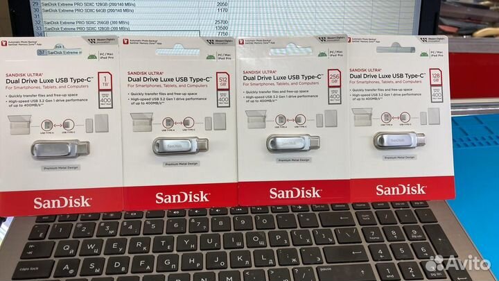 Флешка SanDisk Ultra Dual Drive Luxe USB/Type-C