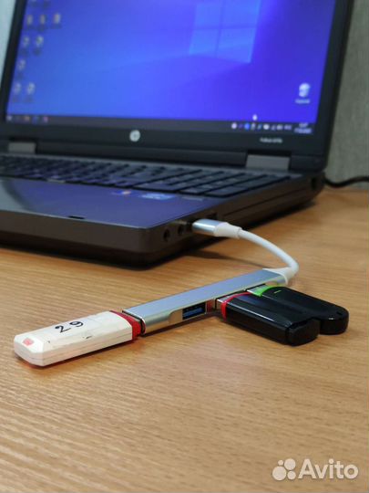 Разветвитель с 4 портами USB 3.0 цвет Silver