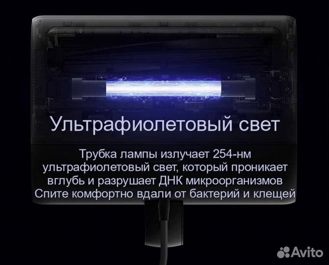 Пылесос для мебели от шерсти и клещей xiaomi mijia