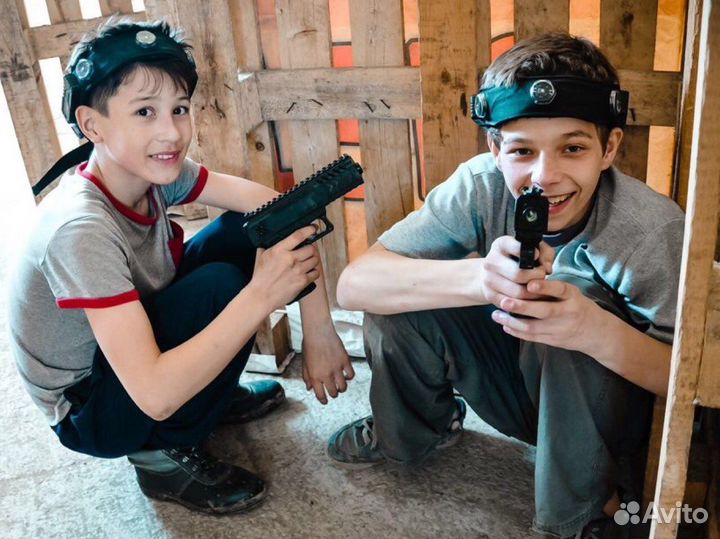 Выездные игры в лазертаг